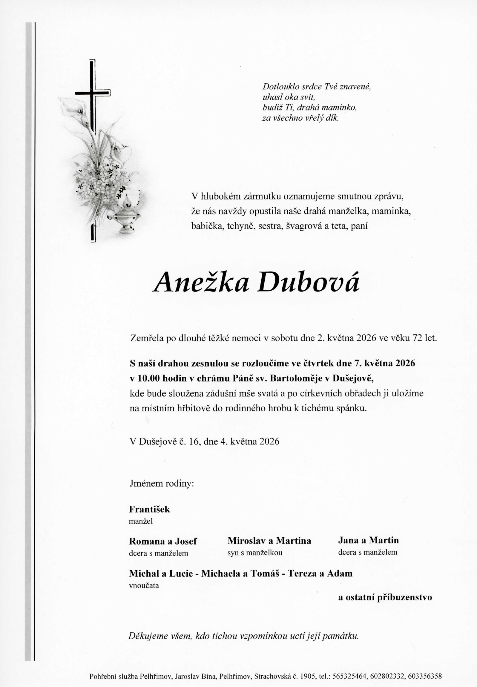 Parte – Anežka Dubová