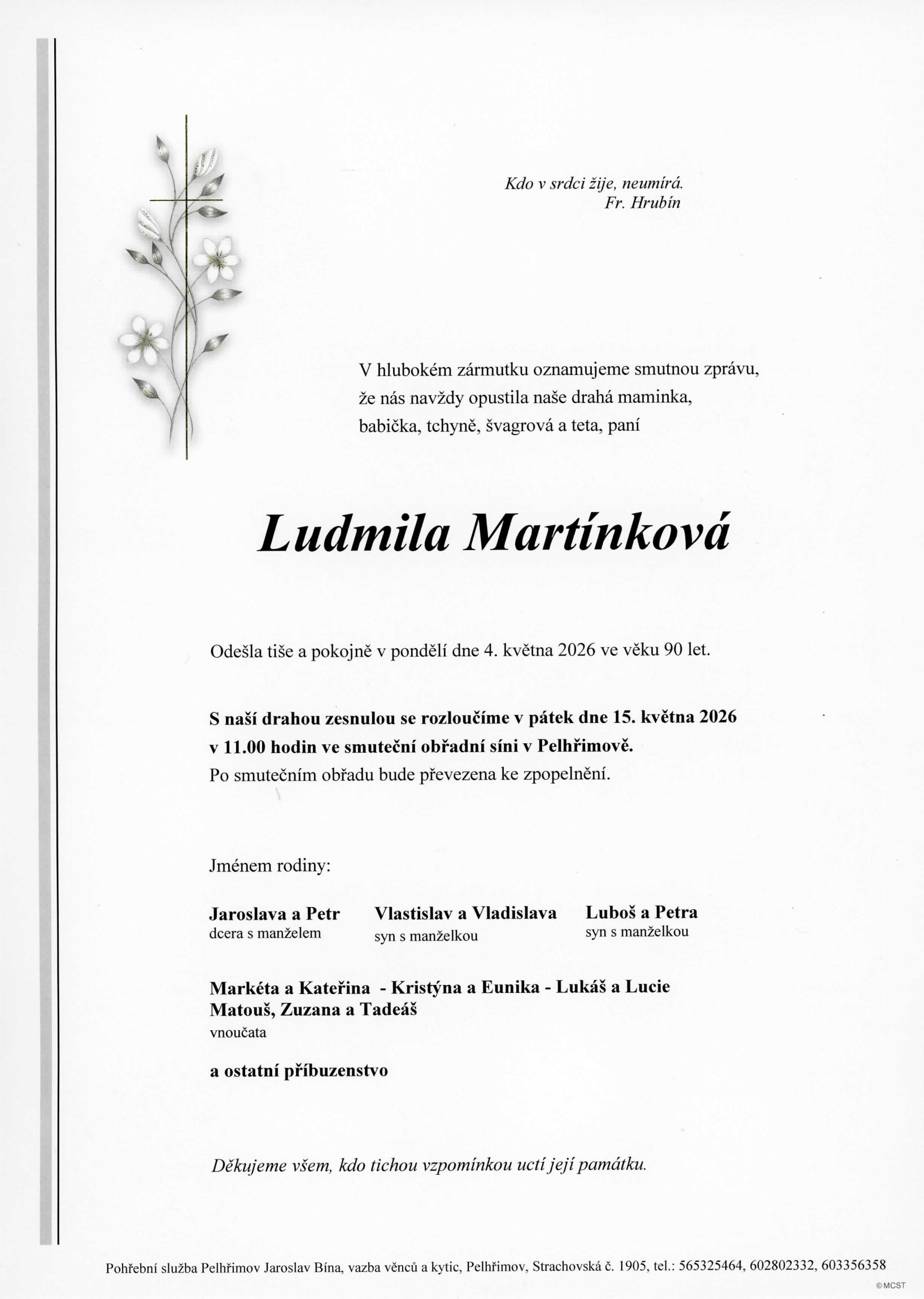 Parte – Ludmila Martínková