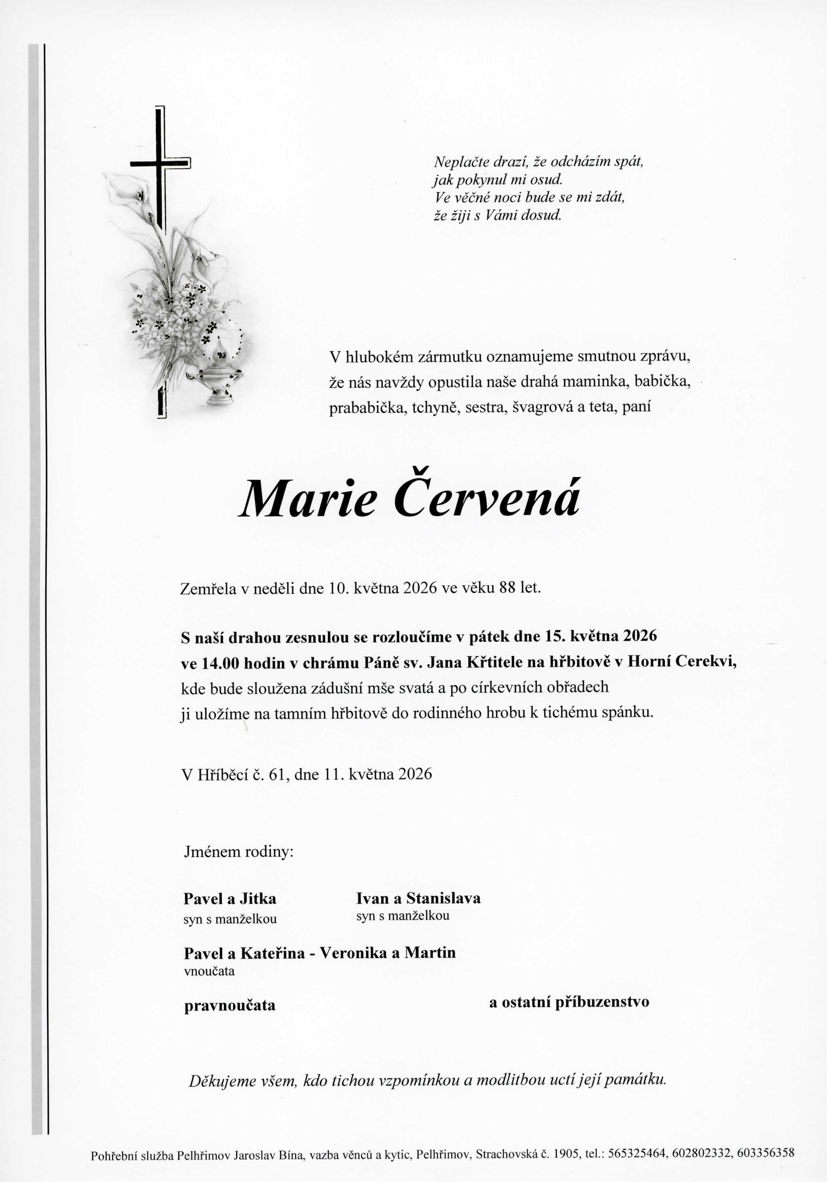 Parte – Marie Červená