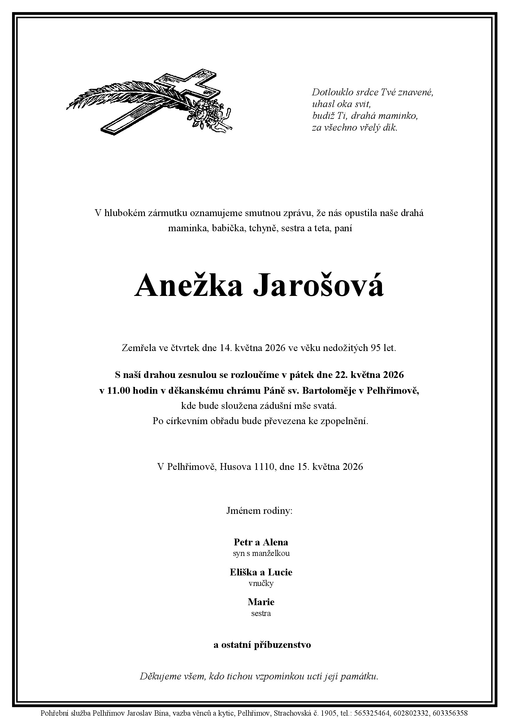 Parte – Anežka Jarošová