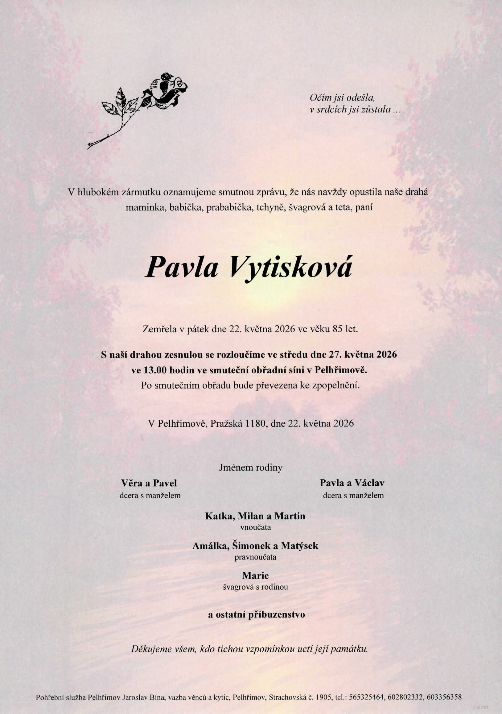 Parte – Pavla Vytisková