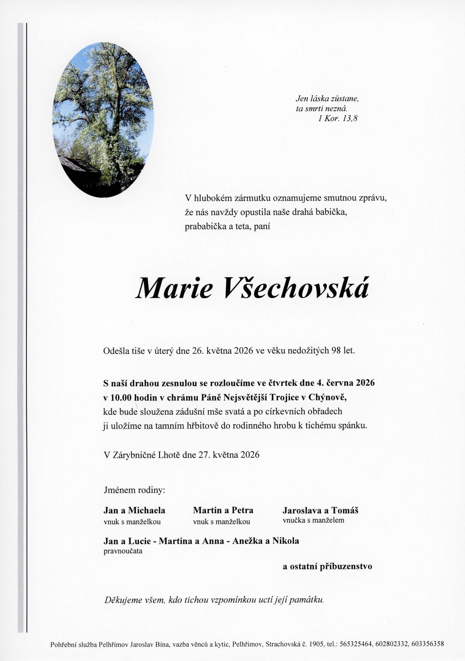 Parte – Marie Všechovská