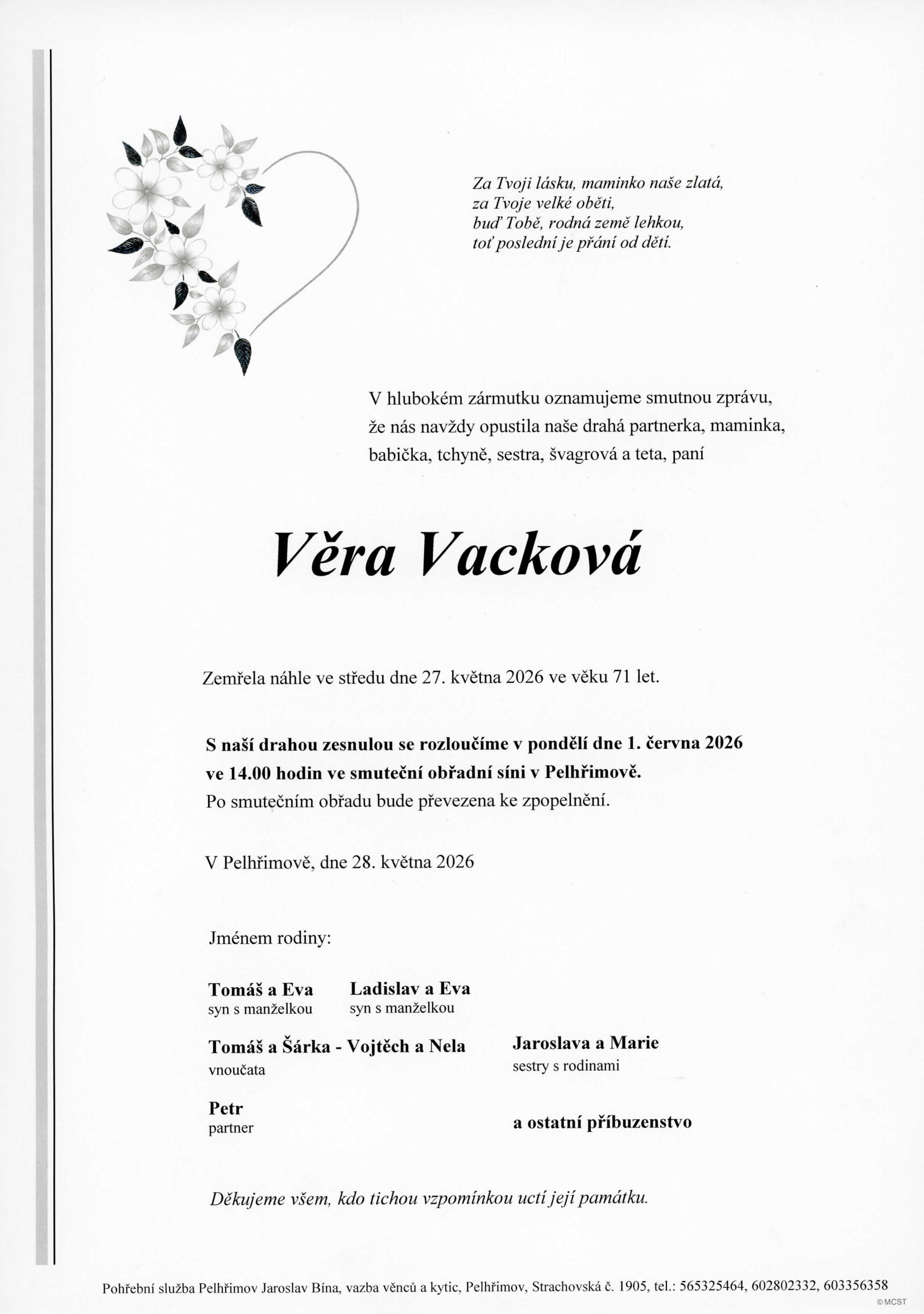 Parte – Věra Vacková