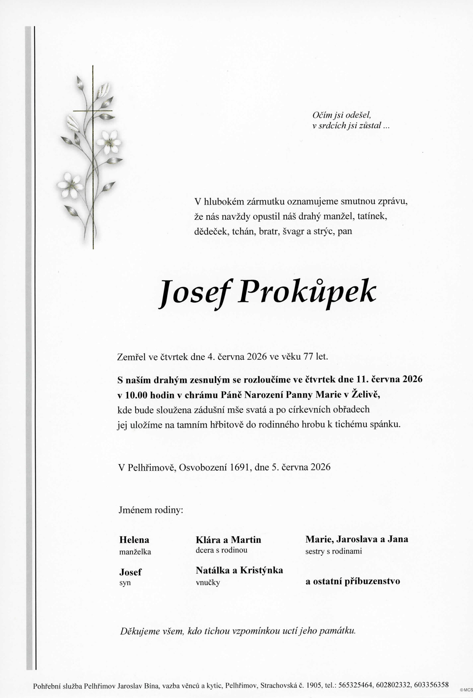 Parte – Josef Prokůpek