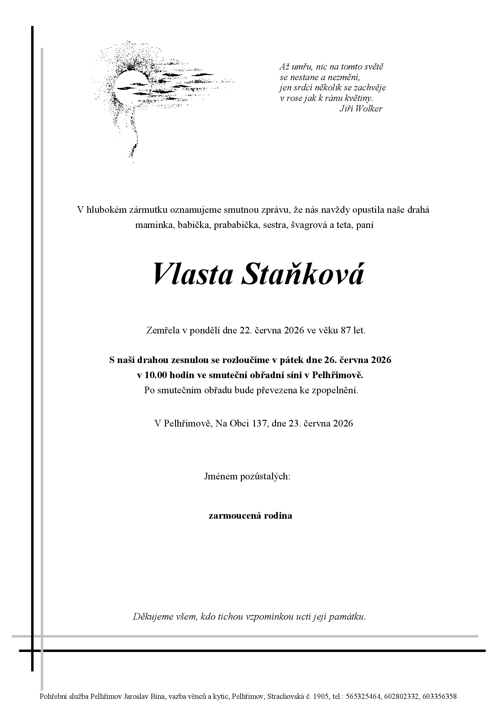 Parte – Vlasta Staňková