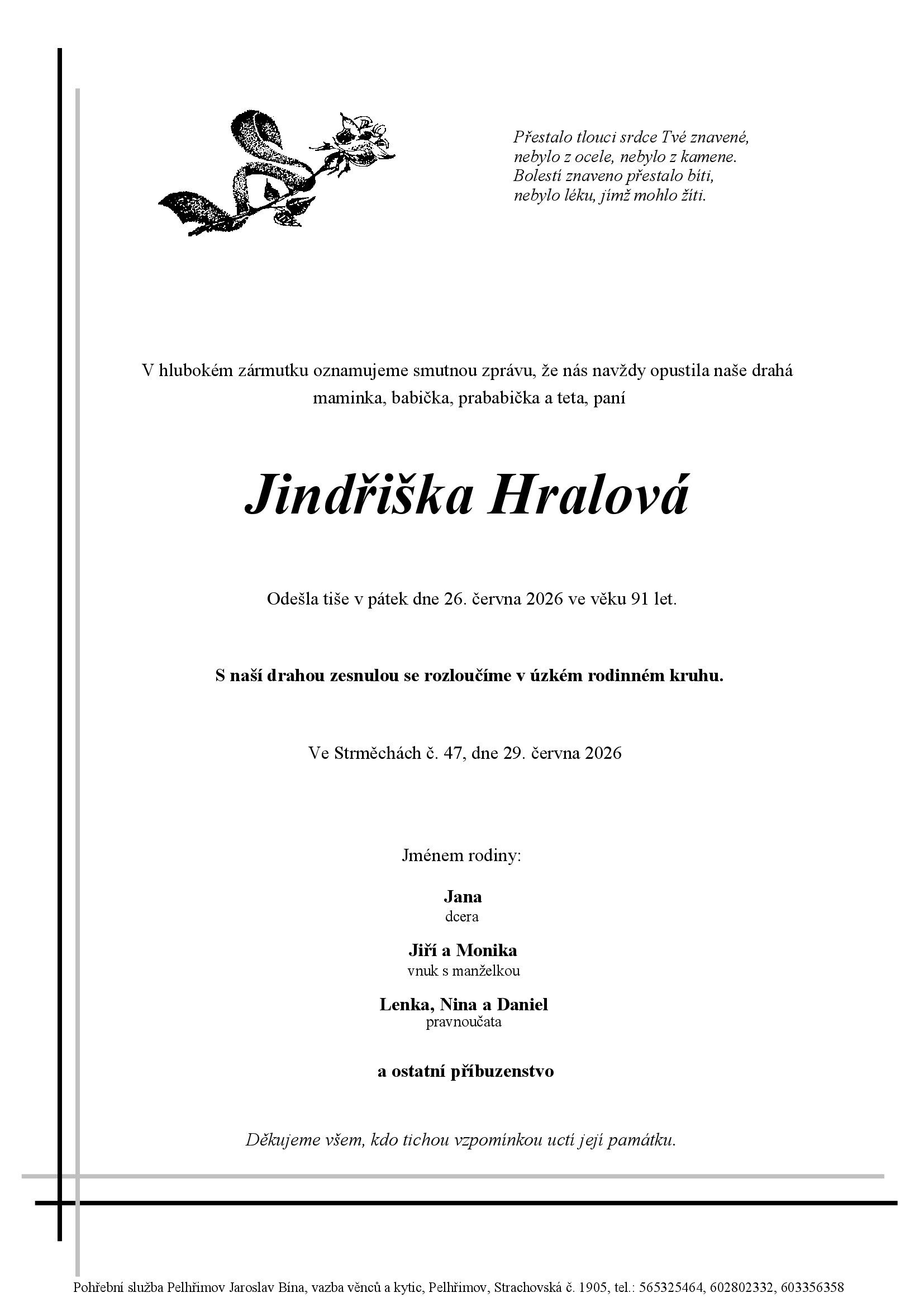 Parte – Jindřiška Hralová