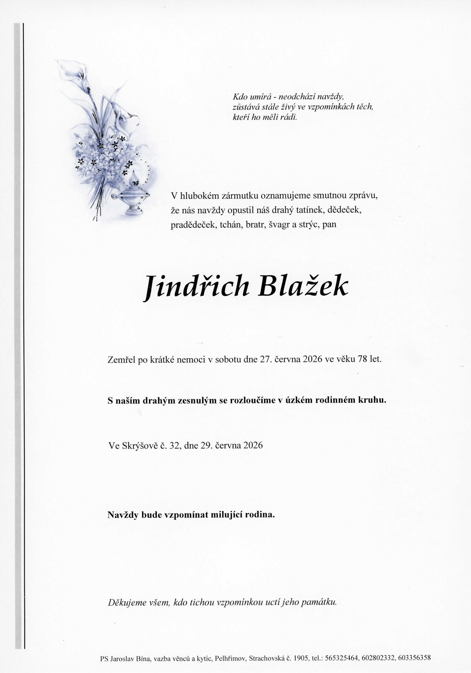 Parte – Jindřich Blažek