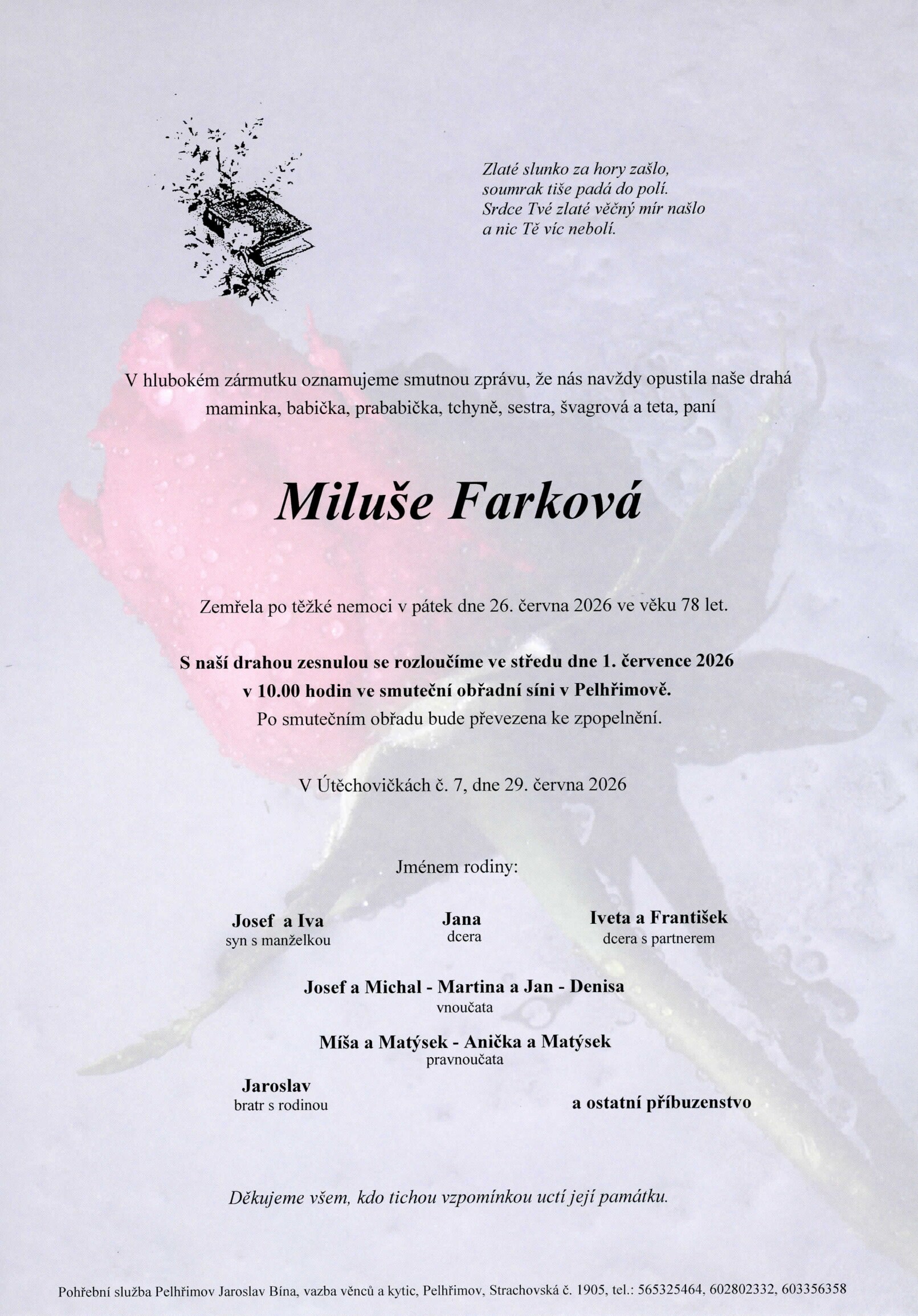 Parte – Miluše Farková