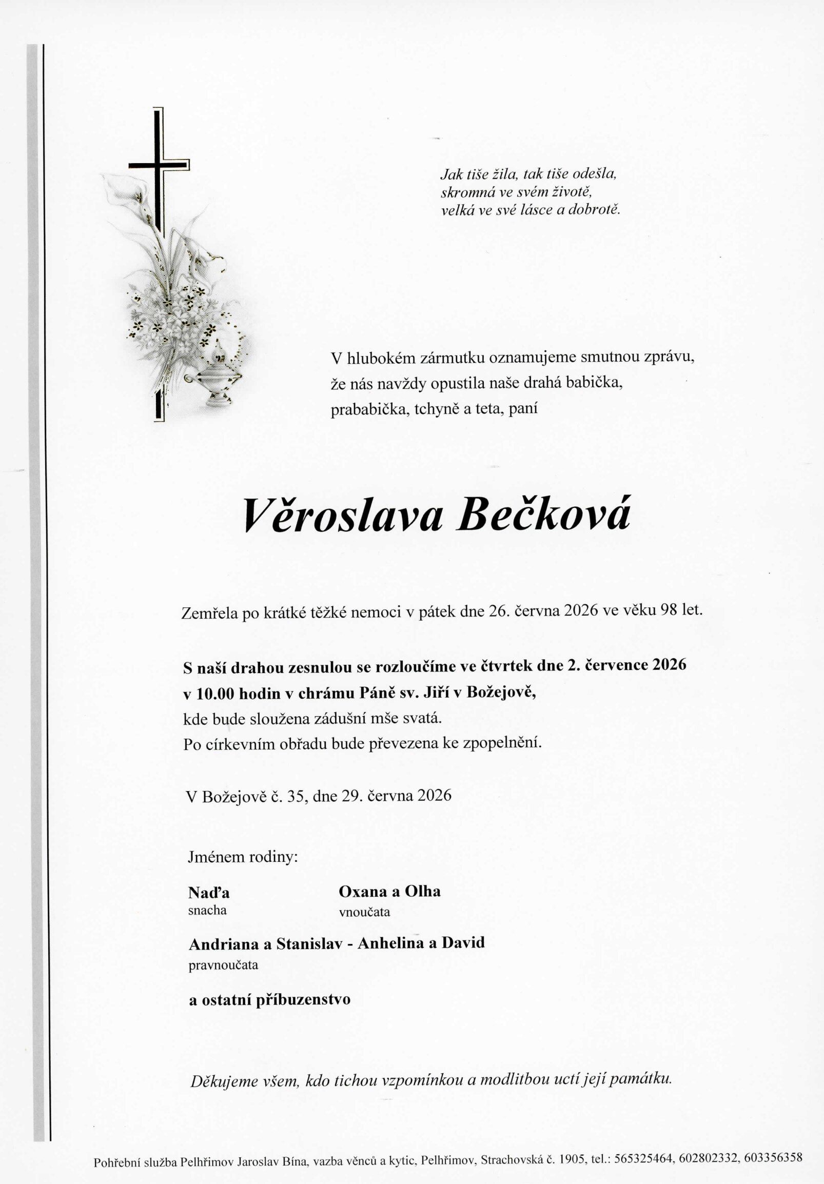 Parte – Věroslava Bečková