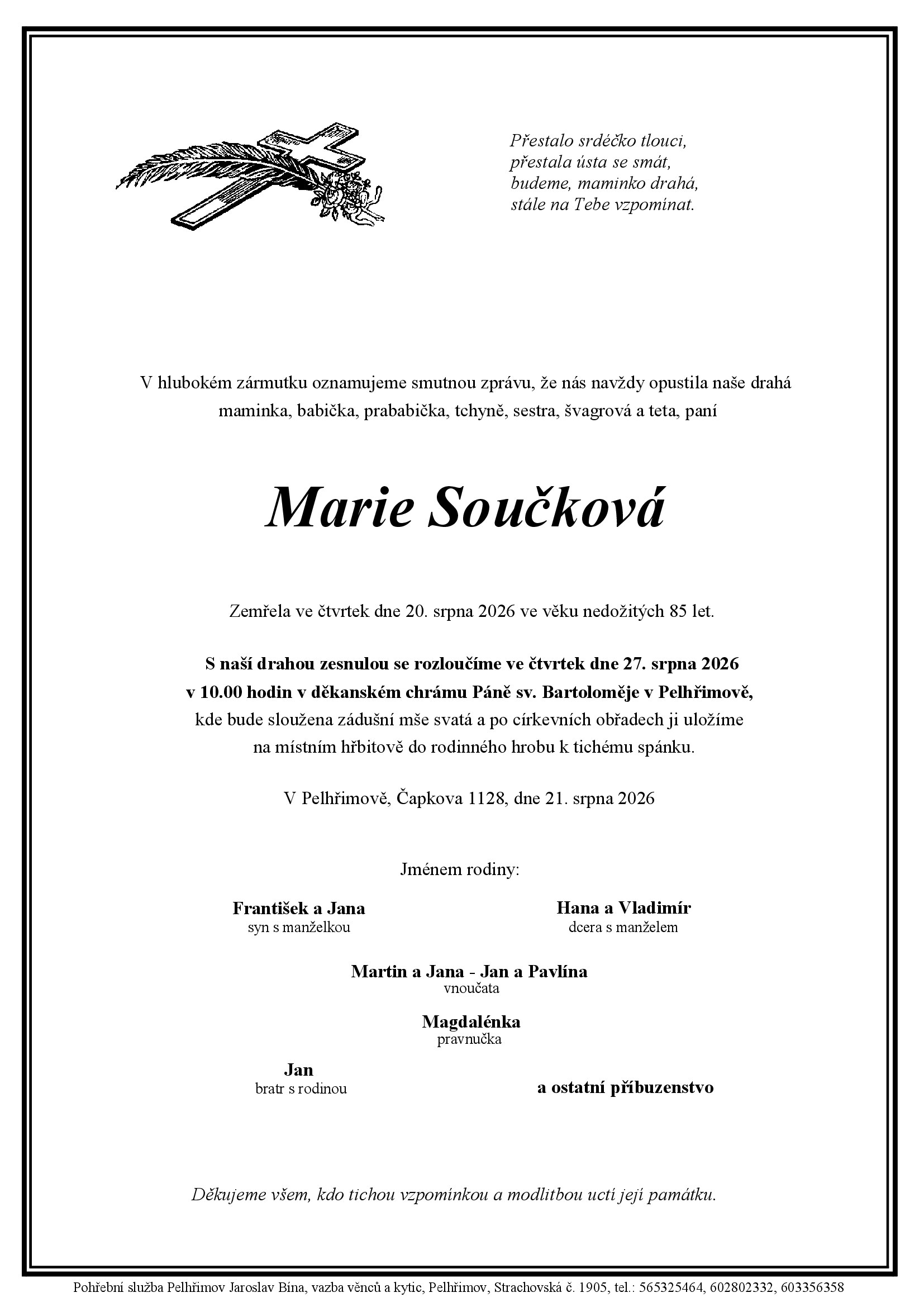 Parte – Marie Součková