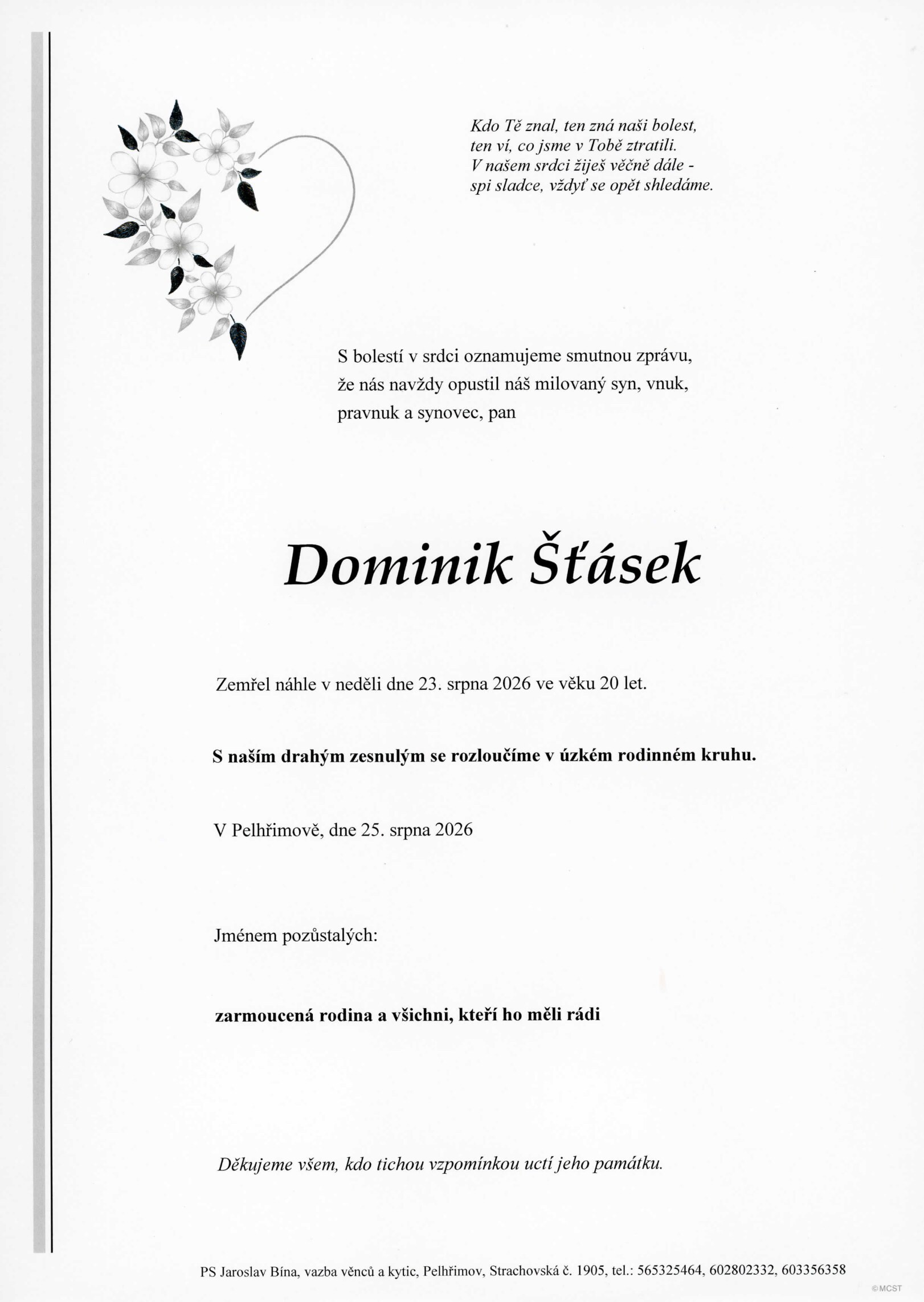 Parte – Dominik Šťásek