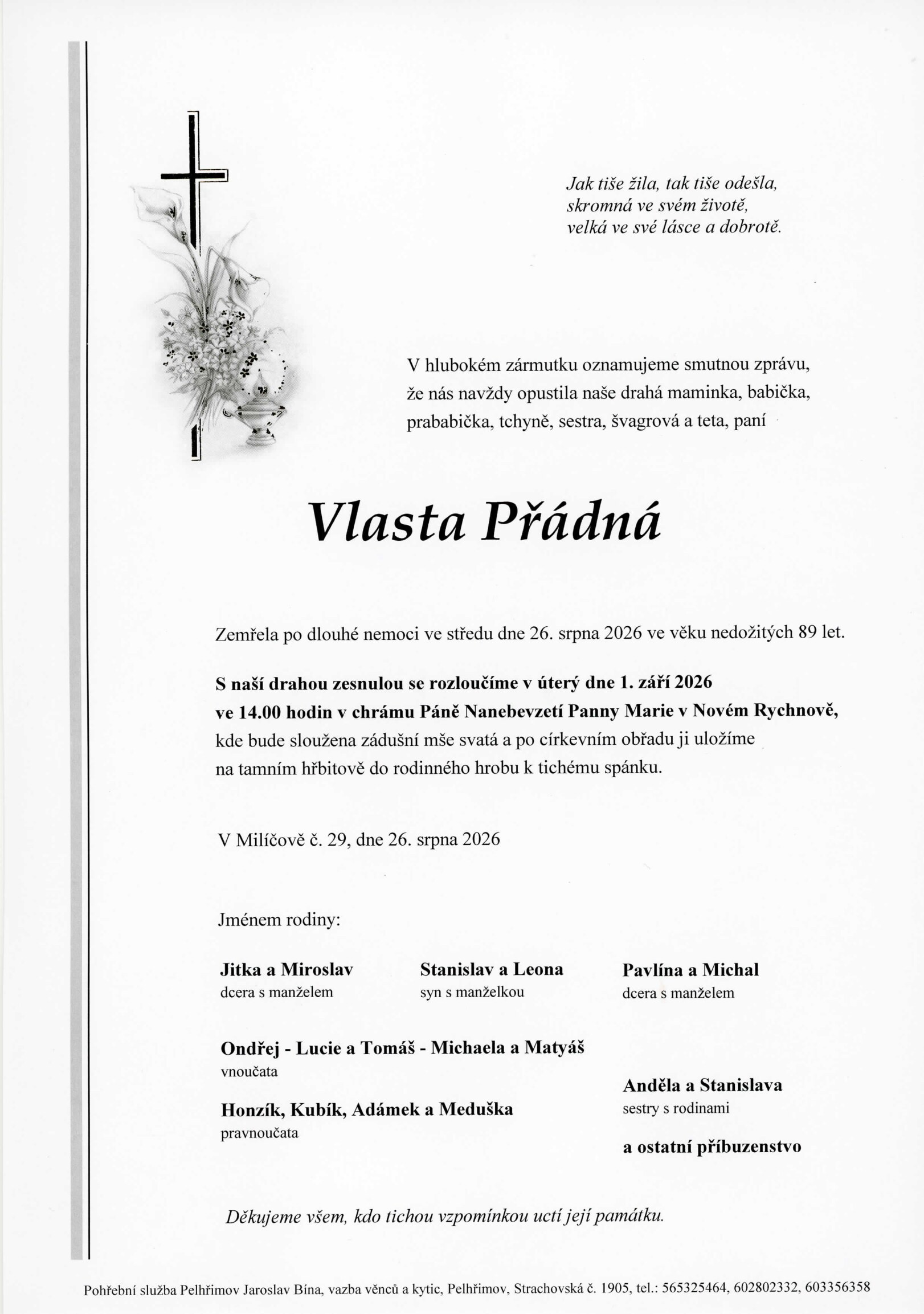 Parte – Vlasta Přádná