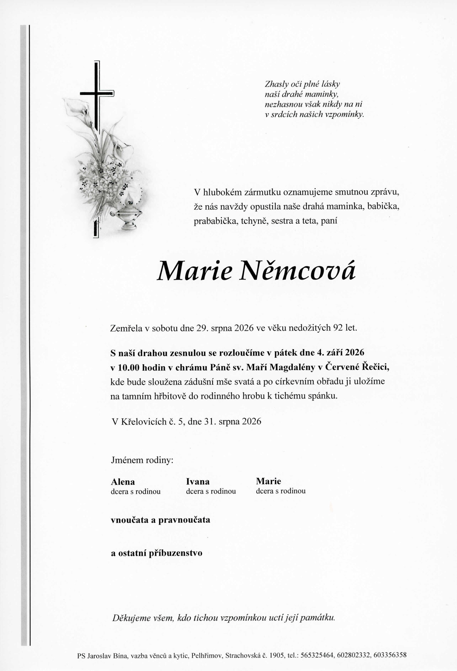 Parte – Marie Němcová