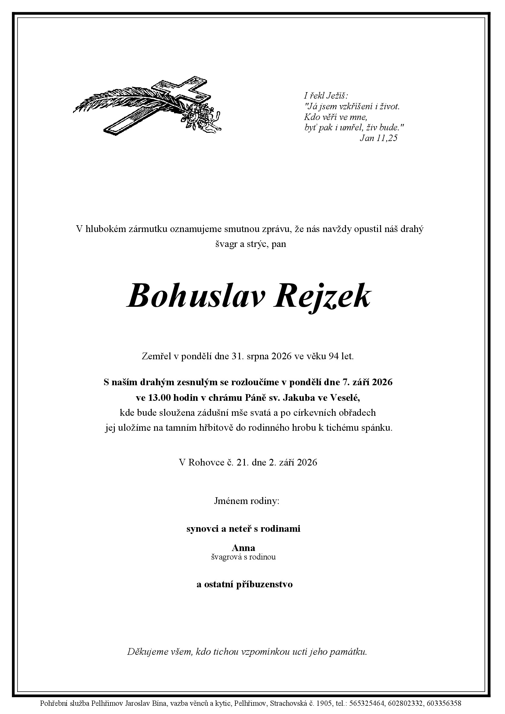 Parte – Bohuslav Rejzek