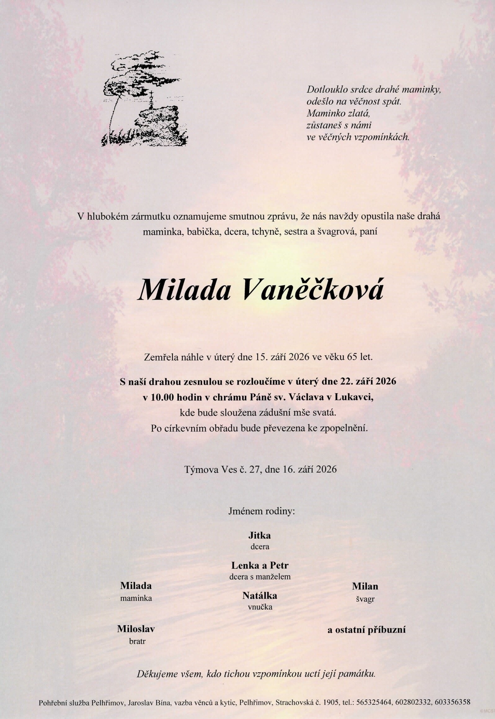 Parte – Milada Vaněčková