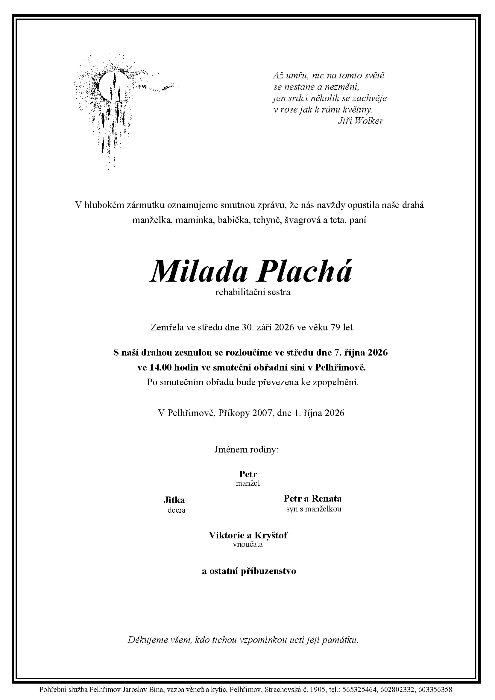 Parte – Milada Plachá