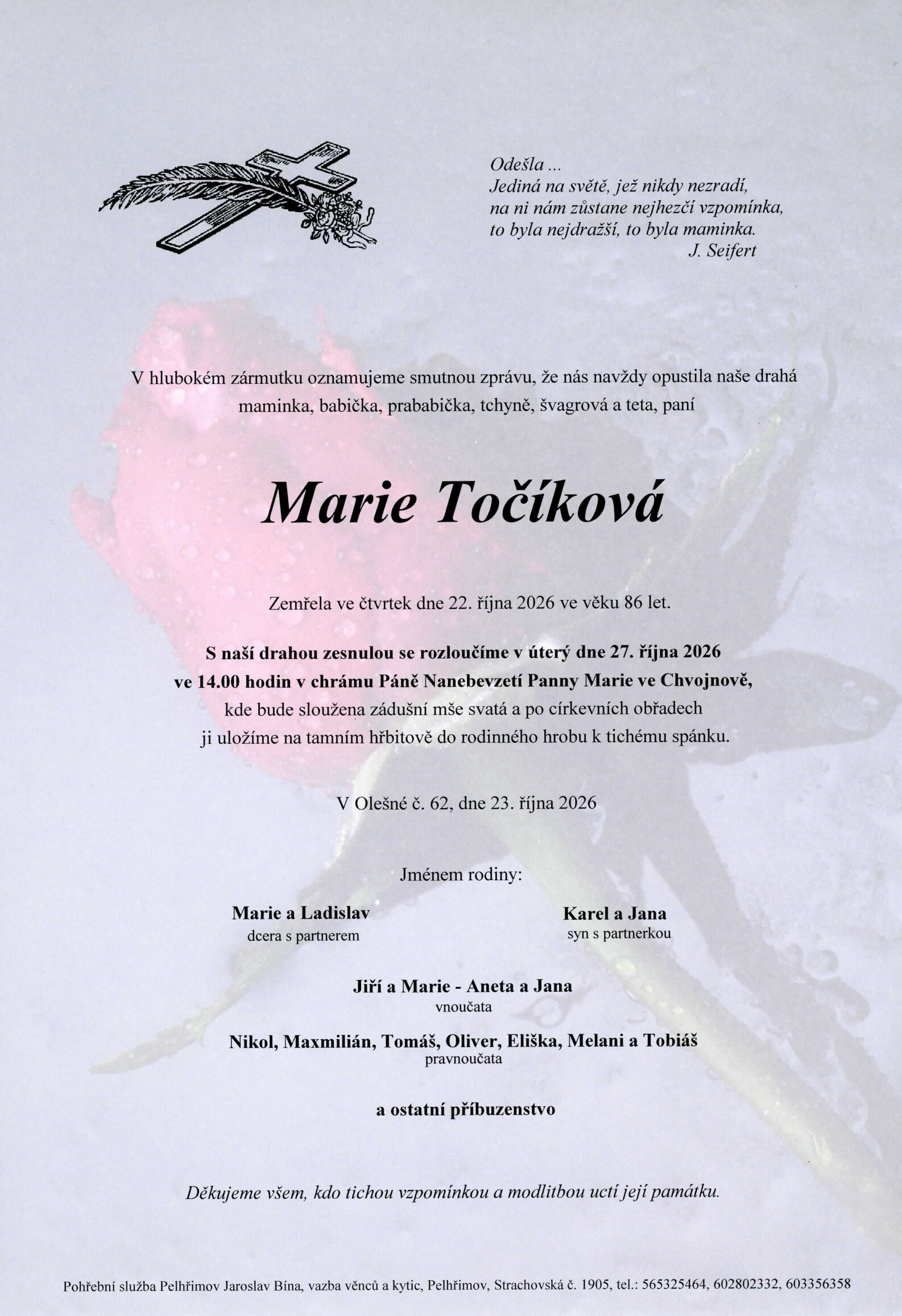 Parte – Marie Točíková
